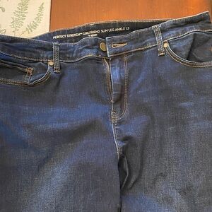 Chico’s Gold Embroidered Women's Blue Jeans